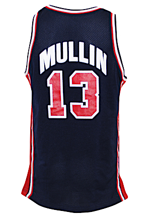 1992 Chris Mullin United States Olympics "Dream Team" Game-Used Blue Jersey (Gold Medal Team)
