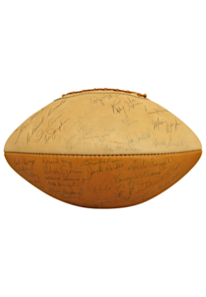 1960s Los Angeles Rams Multi-Team Signed Football (JSA • Banquet Raffle Door Prize With Original Photo Documentation)