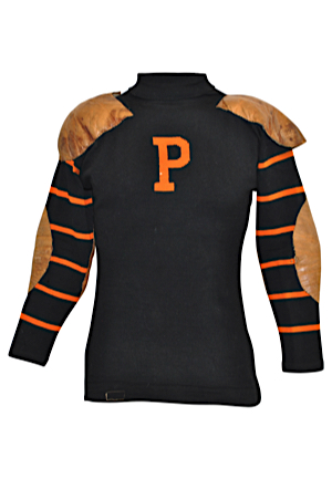 Outstanding Turn Of The Century Princeton Tigers Game-Used Football Uniform (2)(1905 All-American Norm Tooker • Earliest Known Collegiate Item W. Positive Player Identification To Ever Hit The Market)