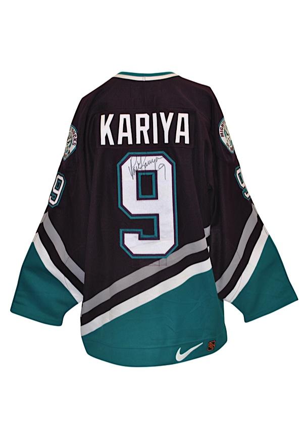 1998-99 Signed Nike Paul Kariya Game Worn Jersey : r/hockeyjerseys