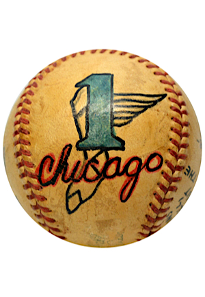 5/10/1955 Chicago White Sox vs Boston Red Sox Game-Used & Painted OAL Baseball (Family Provenance)