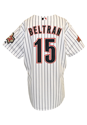 2004 Carlos Beltran Houston Astros Game-Issued Home Jersey