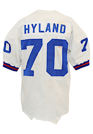 1970s Bob Hyland New York Giants Game-Used Jersey (Hyland LOA • Repairs)