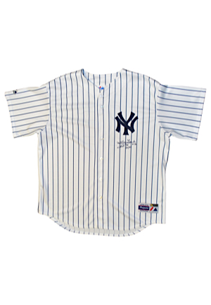 Whitey Ford New York Yankees Autographed Home Retail Authentic Jersey  (JSA)