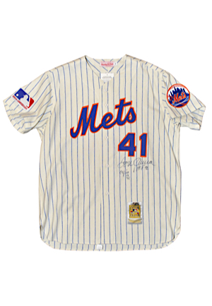 Tom Seaver New York Mets Autographed Home Mitchell & Ness Jersey