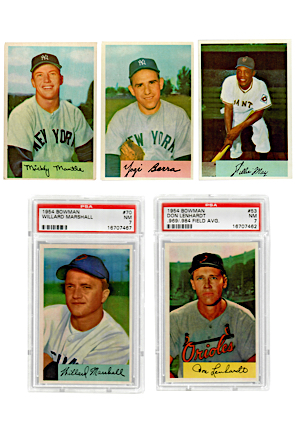 1954 Bowman Baseball Cards Complete Set (224)