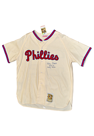 Robin Roberts Philadelphia Phillies Autographed Home Mitchell & Ness Jersey (JSA)