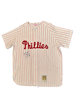 Jim Bunning Philadelphia Phillies Autographed Home Mitchell & Ness Jersey (JSA)