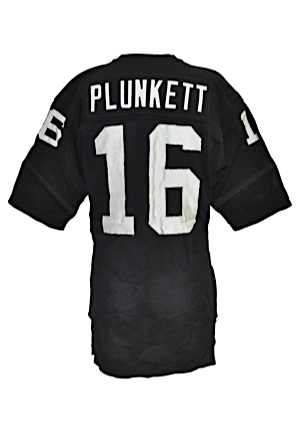 Early 1980s Jim Plunkett Los Angeles Raiders Game-Used Home Jersey (Heritage Documentation)