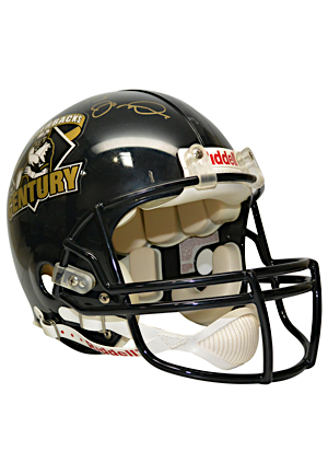 Joe Montana, John Elway, Dan Marino & Johnny Unitas Autographed Quarterbacks Of The Century Helmet (JSA • PSA/DNA • Marino Hologram)