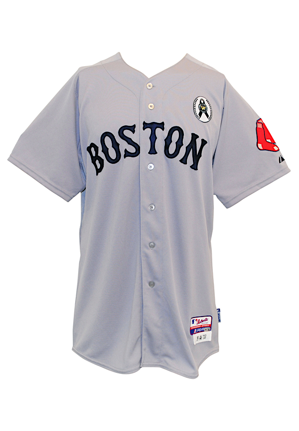 2 patch on red sox jersey