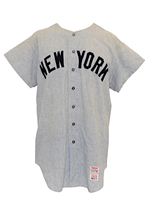 1968 Andy Kosco New York Yankees Game-Used Road Flannel Jersey