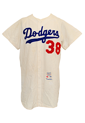 1965 Joe Moeller Los Angeles Dodgers Game-Used Home Uniform (2)(Fantastic All-Original Condition)