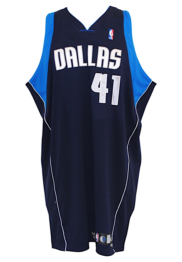 Dirk Nowitzki Dallas Mavericks 2007-08 Game Worn Basketball Jersey