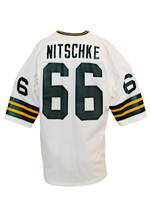 1973 Ray Nitschke Green Bay Packers Game-Used Road Jersey (Photo-Matched To His Final Ever Game • Nitschke Family LOA • Graded 10) 