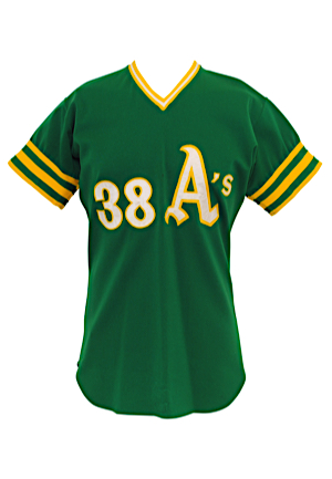 1972 Gene Tenace Oakland As Game-Used World Series Road Jersey (Photo-Matched & Graded 10 • World Series MVP • Family LOA)