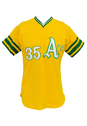 1972 Vida Blue Oakland As World Series Game-Used & Autographed Road Jersey (JSA • Photo-Matched To Game 5 ALCS Clincher & WS)