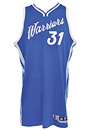 12/25/2015 Festus Ezeli Golden State Warriors Game-Used Christmas Day Home Jersey (Photo-Matched • NBA LOA)