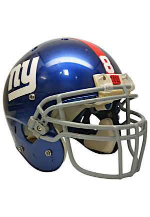 Circa 2008 David Carr New York Giants Game-Used Helmet