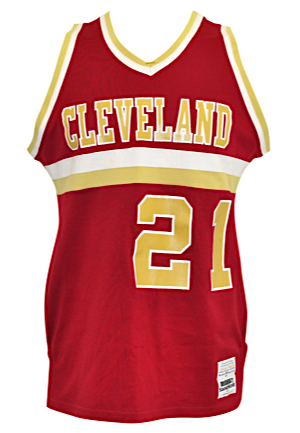 Early 1980s Cleveland Cavaliers Team-Issued Road Jersey (Player No. 21)