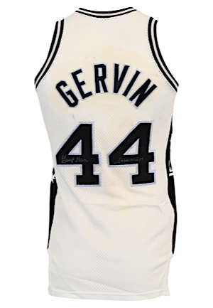 Circa 1977 George Gervin San Antonio Spurs Game-Used & Autographed Home Jersey (JSA • PSA/DNA • Basketball Hall Of Fame LOA)