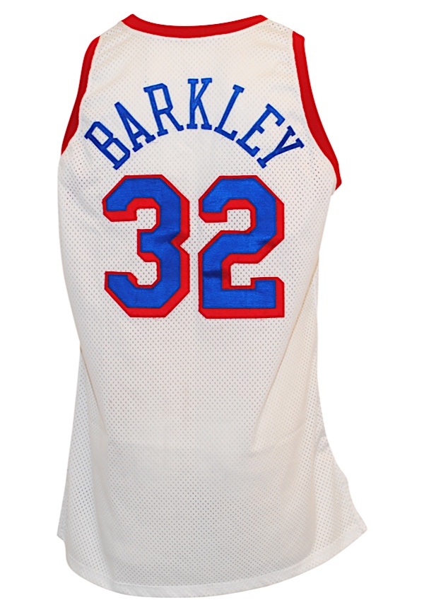 sala Muelle del puente equipo Lot Detail - 1991-92 Charles Barkley Philadelphia 76ers Game-Used &  Autographed Home Jersey (JSA • Magic #32 Tribute)
