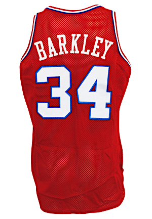 1989-90 Charles Barkley Philadelphia 76ers Game-Used & Autographed Road Jersey (JSA)