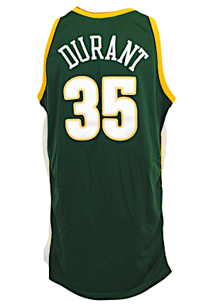 2007-08 Kevin Durant Seattle SuperSonics Rookie Game-Used Road Jersey (RoY Season)