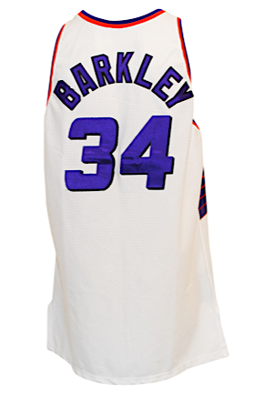 1992-93 Charles Barkley Phoenix Suns Game-Used & Autographed Home Jersey (JSA • Great Use)