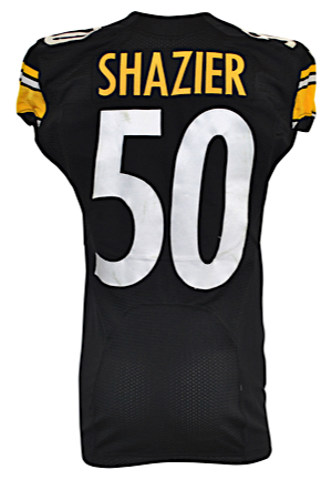 11/08/2015 Ryan Shazier Pittsburgh Steelers Salute To Service Game-Used Home Jersey (NFL LOA • PSA/DNA) 