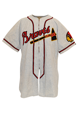 1950 Billy Southworth Boston Braves Manager-Worn Road Flannel Jersey & Cap (2)(Outstanding Condition • Graded 10 • Baseball HoF Loan Docs)
