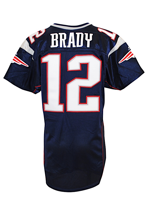 Lot Detail - 2001 Tom Brady New England Patriots Game-Used Home ...