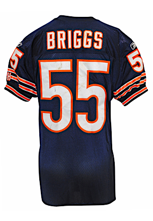2011 Lance Briggs Chicago Bears Game-Used Home Jersey (Photo-Matched to 10/16/11 • Unwashed)