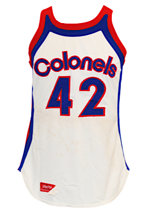 1974-75 Ron Thomas Kentucky Colonels ABA Game-Used Home Uniform (2)(Graded 10 • Championship Season)
