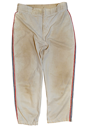 1976 Gary Carter Montreal Expos Game-Used Rookie Pants