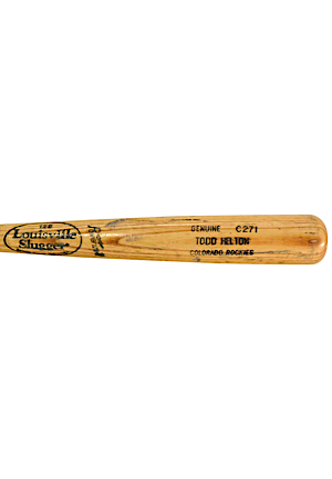 Circa 2000 Todd Helton Colorado Rockies Game-Used Bat (PSA/DNA Pre-Cert • Rockies LOA)