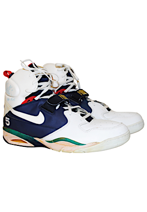 1992 David Robinson USA Basketball Olympic "Dream Team" Game-Used & Autographed Sneakers (JSA • Gold Medal Team)