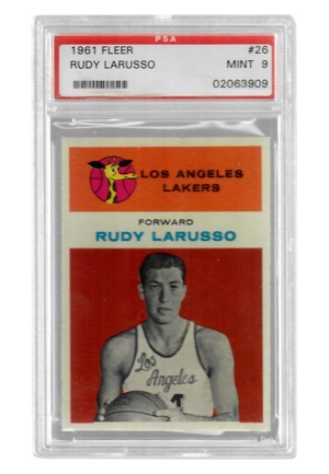 1961 Fleer Rudy Larusso #26 (PSA Graded Mint 9)