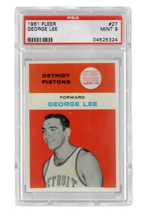 1961 Fleer George Lee #27 (PSA Graded Mint 9)