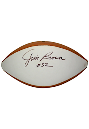 Jim Brown Single-Signed Rawlings Football (JSA)
