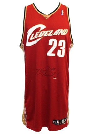 2006-07 LeBron James Cleveland Cavaliers Game-Used & Autographed Road Jersey (JSA • UDA)