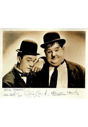 Stan Laurel Autographed & Inscribed 8x10 B&W Photo (JSA)