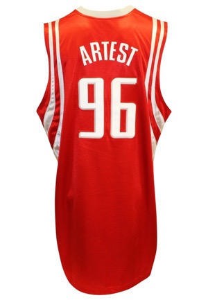 2008-09 Ron Artest Houston Rockets Game-Used Road Jersey