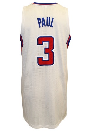 2012-13 Chris Paul Los Angeles Clippers Game-Used Home Jersey