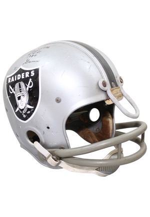 Early 1970s Jim Otto Oakland Raiders Game-Used & Autographed Helmet (JSA • Full PSA/DNA • Heritage Documentation)