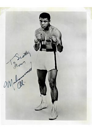 Muhammad Ali Single-Signed 8x10 Black & White Photo (Full JSA)