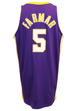 2000s Jordan Farmar, Sasha Vujacic & Lindsey Hunter Los Angeles Lakers Game-Used Jerseys (3)(JSA)