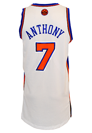 2010-11 Carmelo Anthony New York Knicks Game-Used Home Jersey