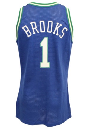 1994-95 Scott Brooks Dallas Mavericks Game-Used Road Jersey