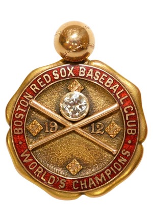 1912 Boston Red Sox Players Championship Watch Fob Presented To Larry Gardner (Family LOA)